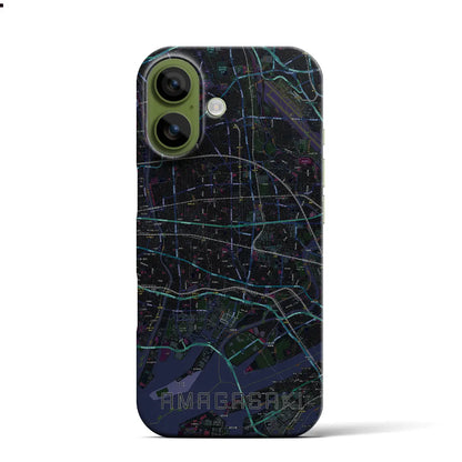 【尼崎（兵庫県）】地図柄iPhoneケース（バックカバータイプ）