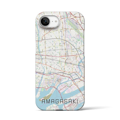【尼崎（兵庫県）】地図柄iPhoneケース（バックカバータイプ）