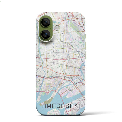 【尼崎（兵庫県）】地図柄iPhoneケース（バックカバータイプ）