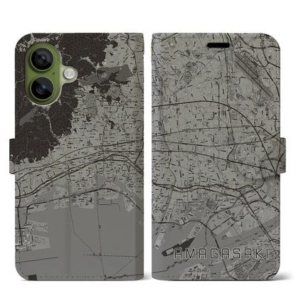 【尼崎（兵庫県）】地図柄iPhoneケース（手帳タイプ）