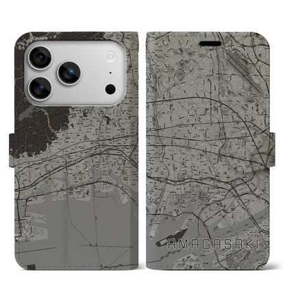 【尼崎（兵庫県）】地図柄iPhoneケース（手帳タイプ）