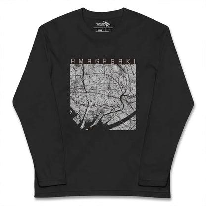 【尼崎（兵庫県）】地図柄ロングスリーブTシャツ