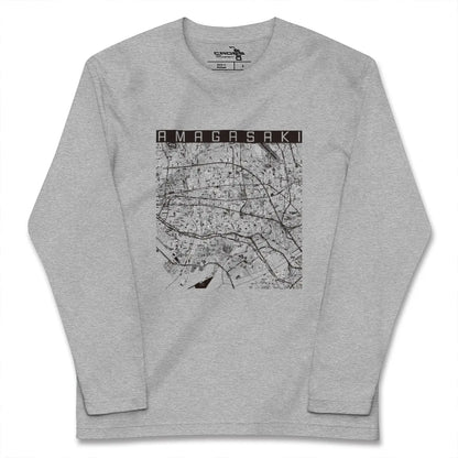 【尼崎（兵庫県）】地図柄ロングスリーブTシャツ