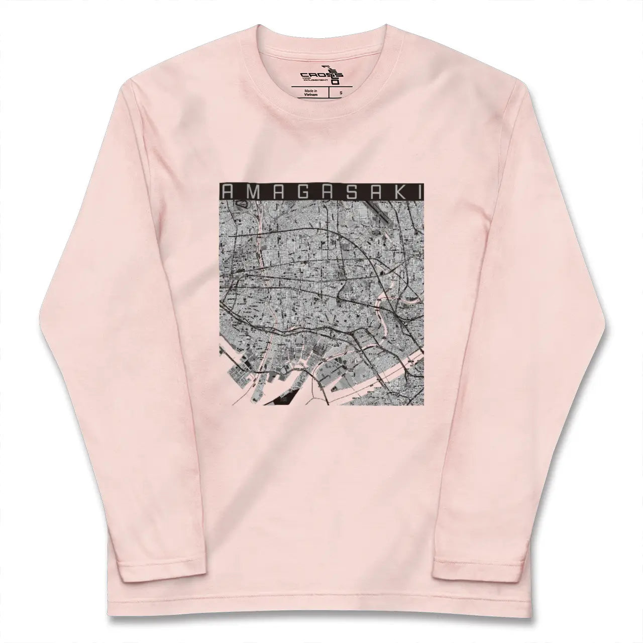 【尼崎（兵庫県）】地図柄ロングスリーブTシャツ