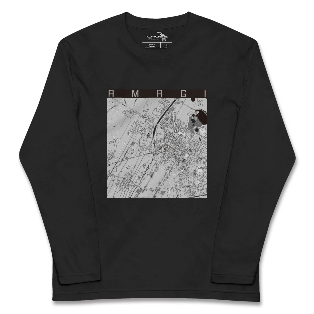 【甘木（福岡県）】地図柄ロングスリーブTシャツ