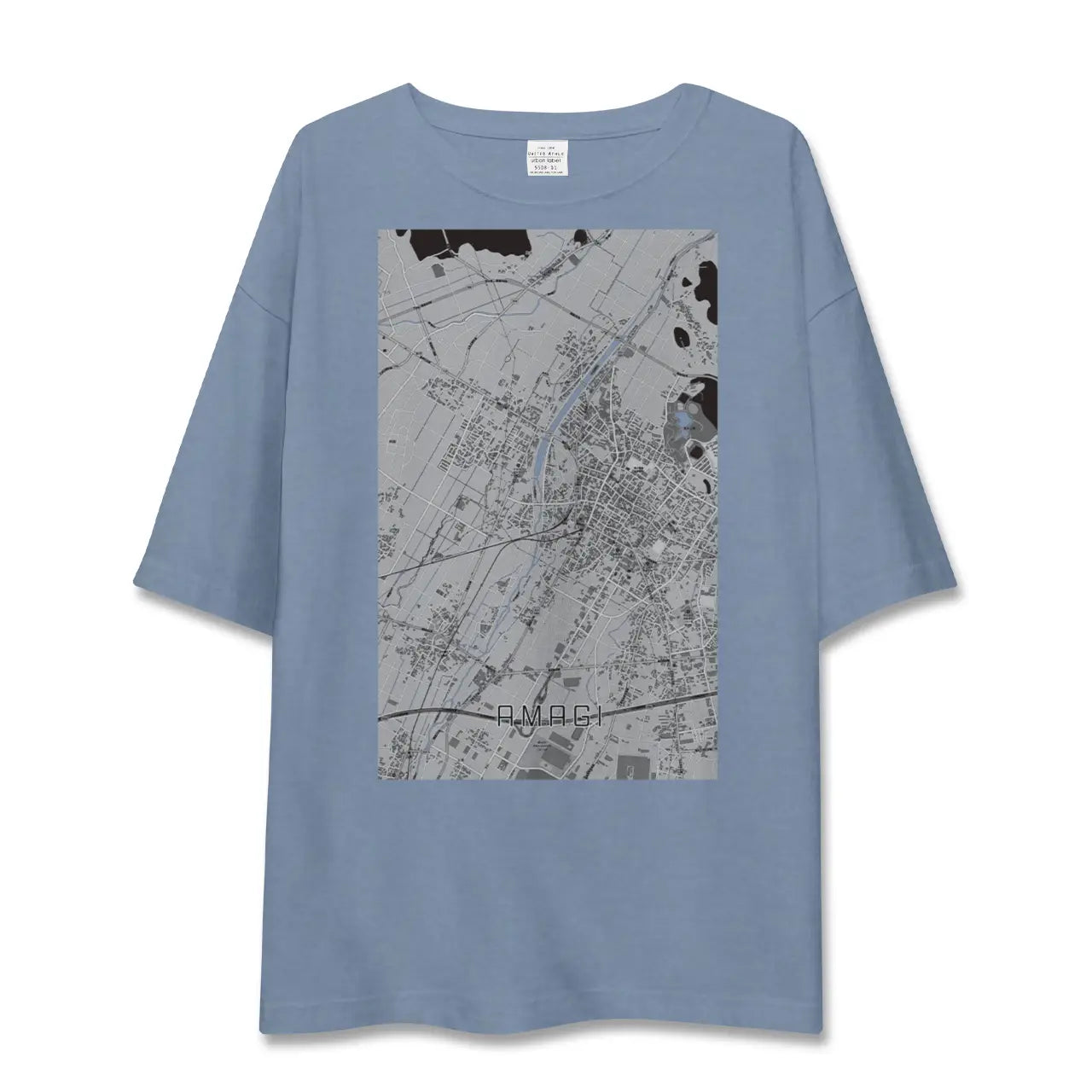 【甘木（福岡県）】地図柄ビッグシルエットTシャツ