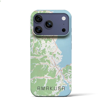 【天草（熊本県）】地図柄iPhoneケース（バックカバータイプ）