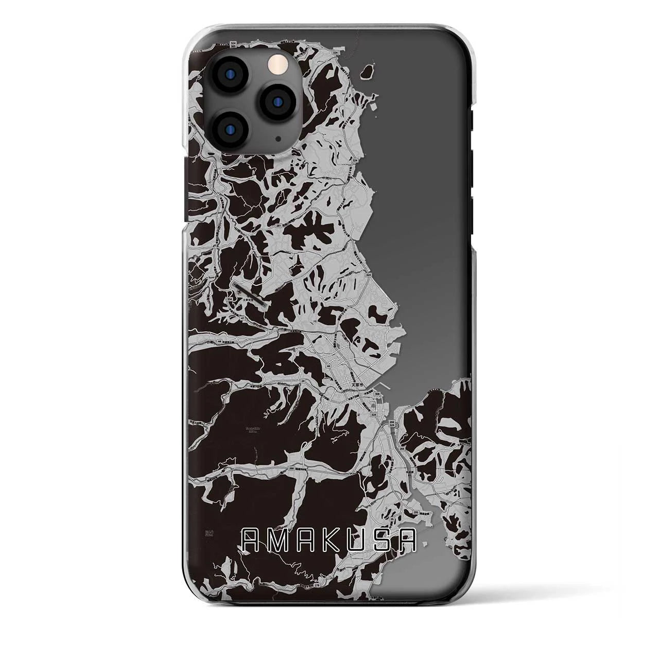 【天草（熊本県）】地図柄iPhoneケース（クリアタイプ）