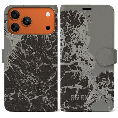 【天草（熊本県）】地図柄iPhoneケース（手帳タイプ）