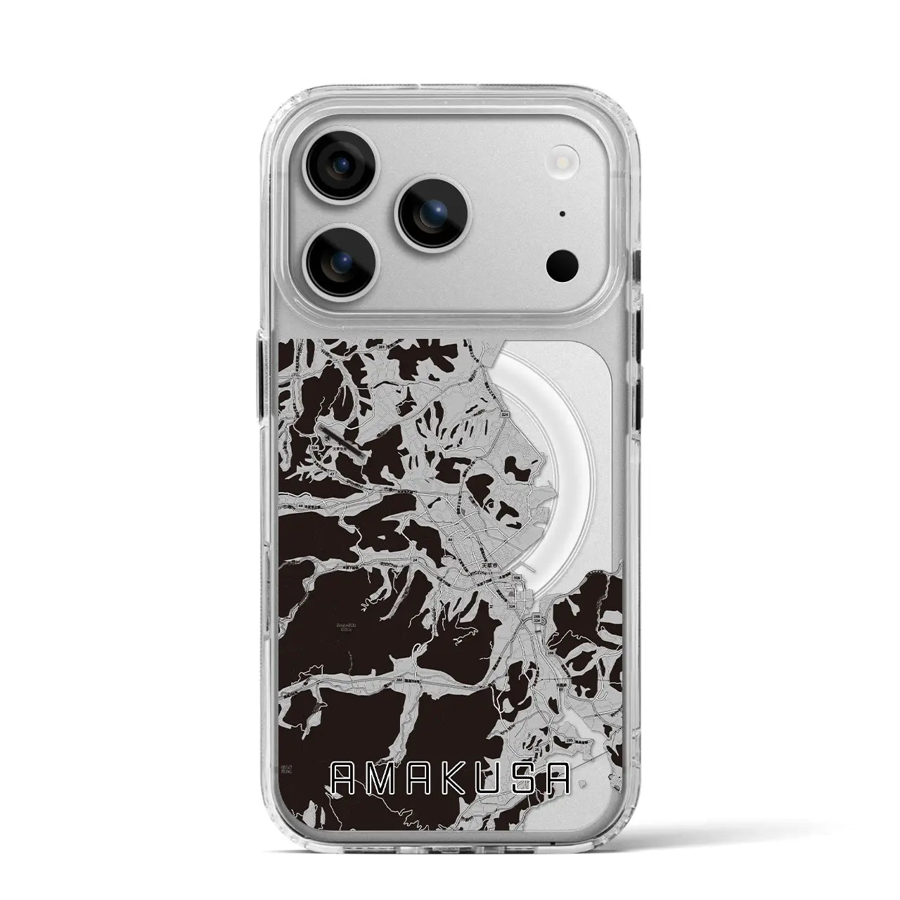 【天草（熊本県）】地図柄iPhoneケース（MagSafeタイプ）