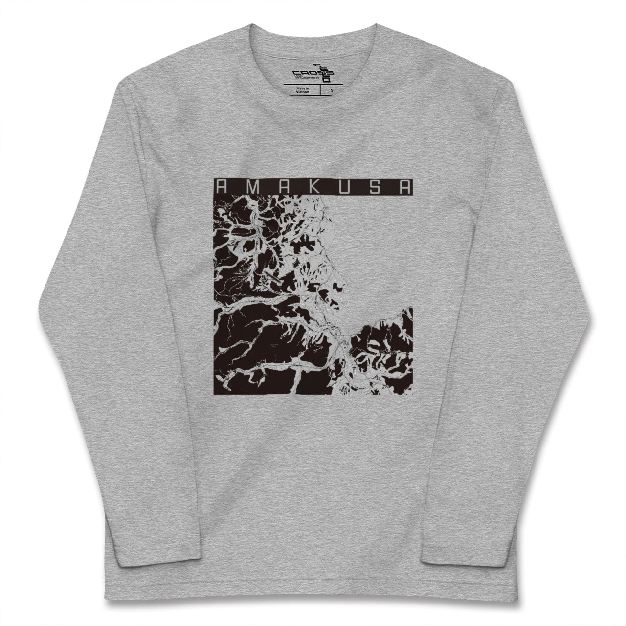 【天草（熊本県）】地図柄ロングスリーブTシャツ