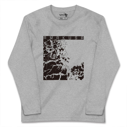 【天草（熊本県）】地図柄ロングスリーブTシャツ