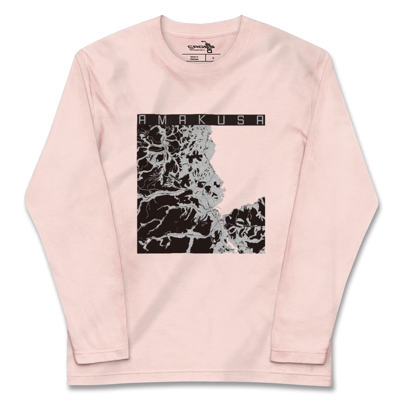 【天草（熊本県）】地図柄ロングスリーブTシャツ