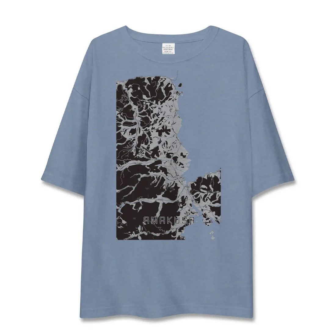 【天草（熊本県）】地図柄ビッグシルエットTシャツ