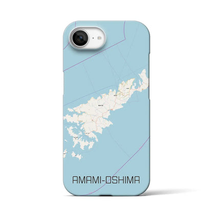 【奄美大島（鹿児島県）】地図柄iPhoneケース（バックカバータイプ）