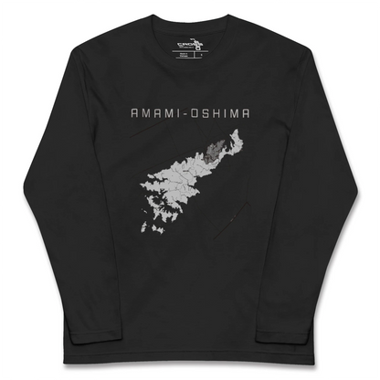 【奄美大島（鹿児島県）】地図柄ロングスリーブTシャツ