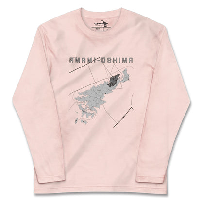 【奄美大島（鹿児島県）】地図柄ロングスリーブTシャツ