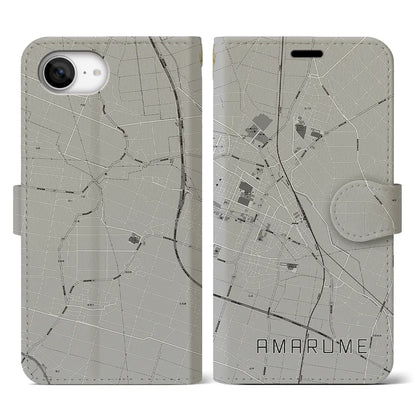 【余目（山形県）】地図柄iPhoneケース（手帳タイプ）