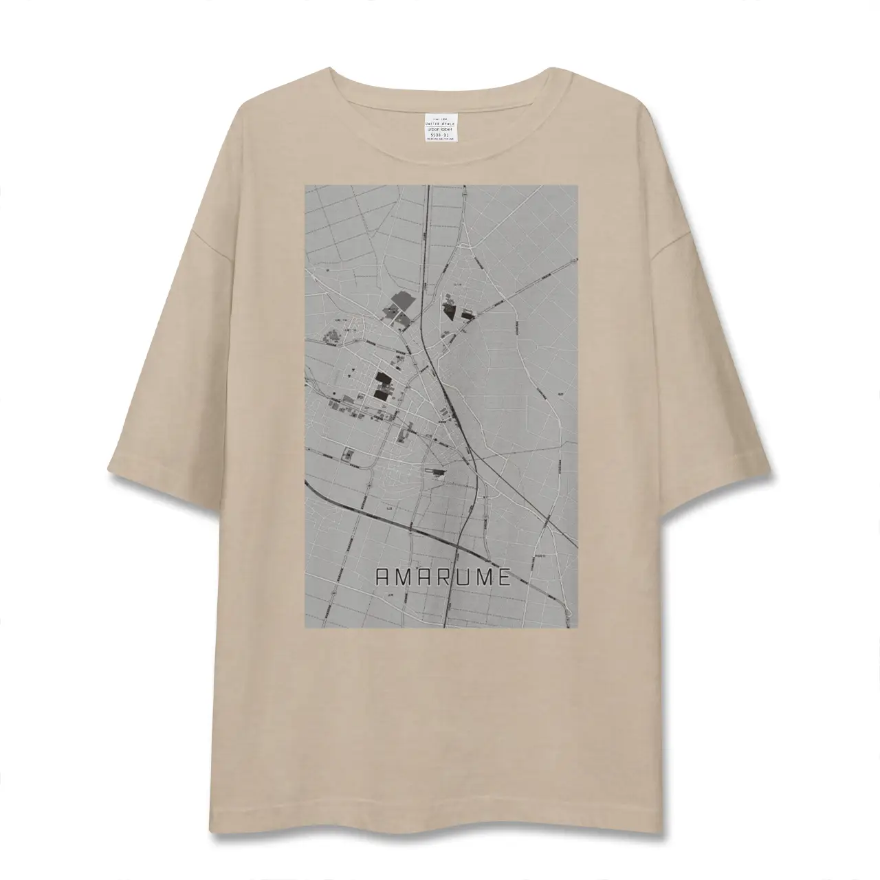 【余目（山形県）】地図柄ビッグシルエットTシャツ