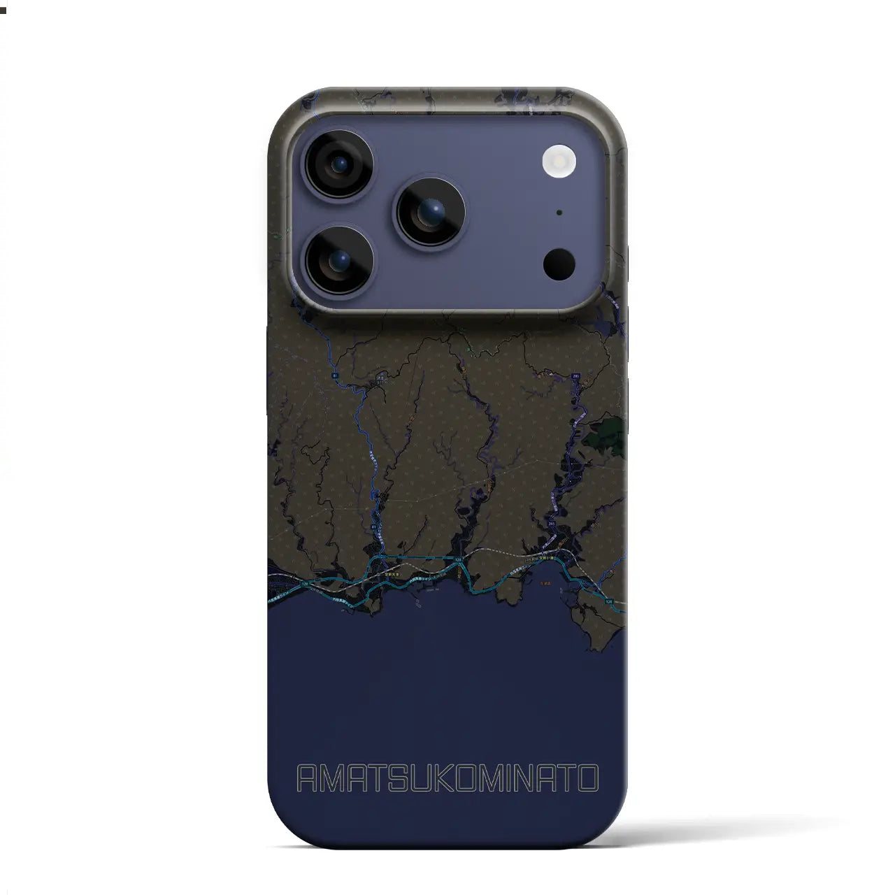 【天津小湊（千葉県）】地図柄iPhoneケース（バックカバータイプ）