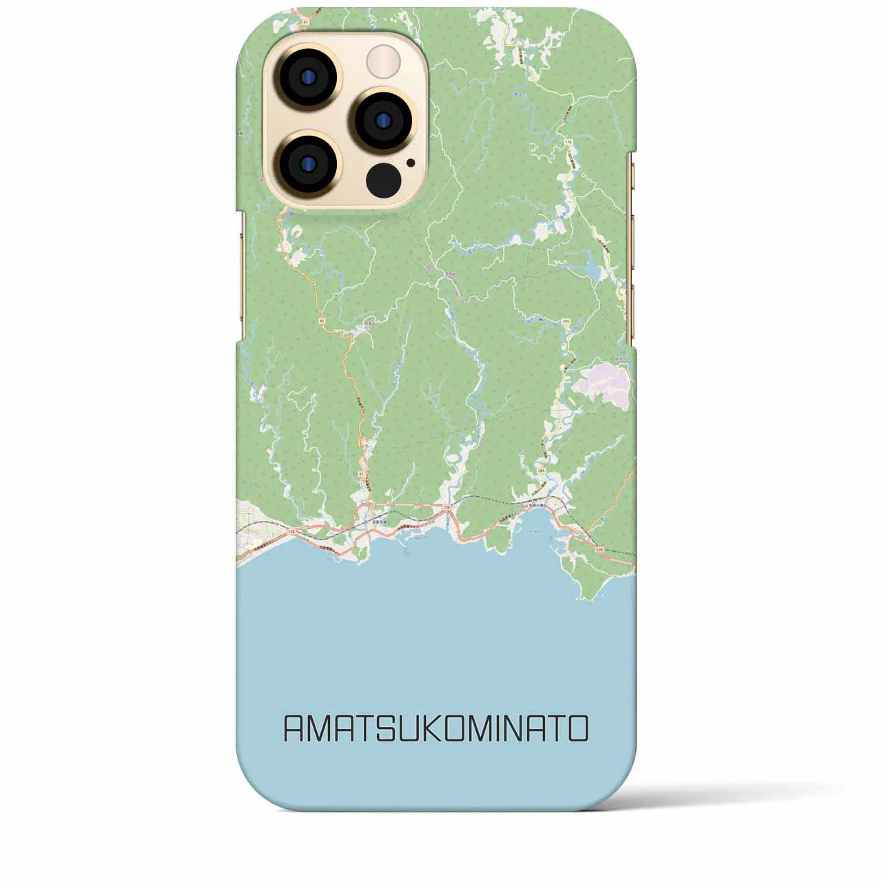 【天津小湊（千葉県）】地図柄iPhoneケース（バックカバータイプ）