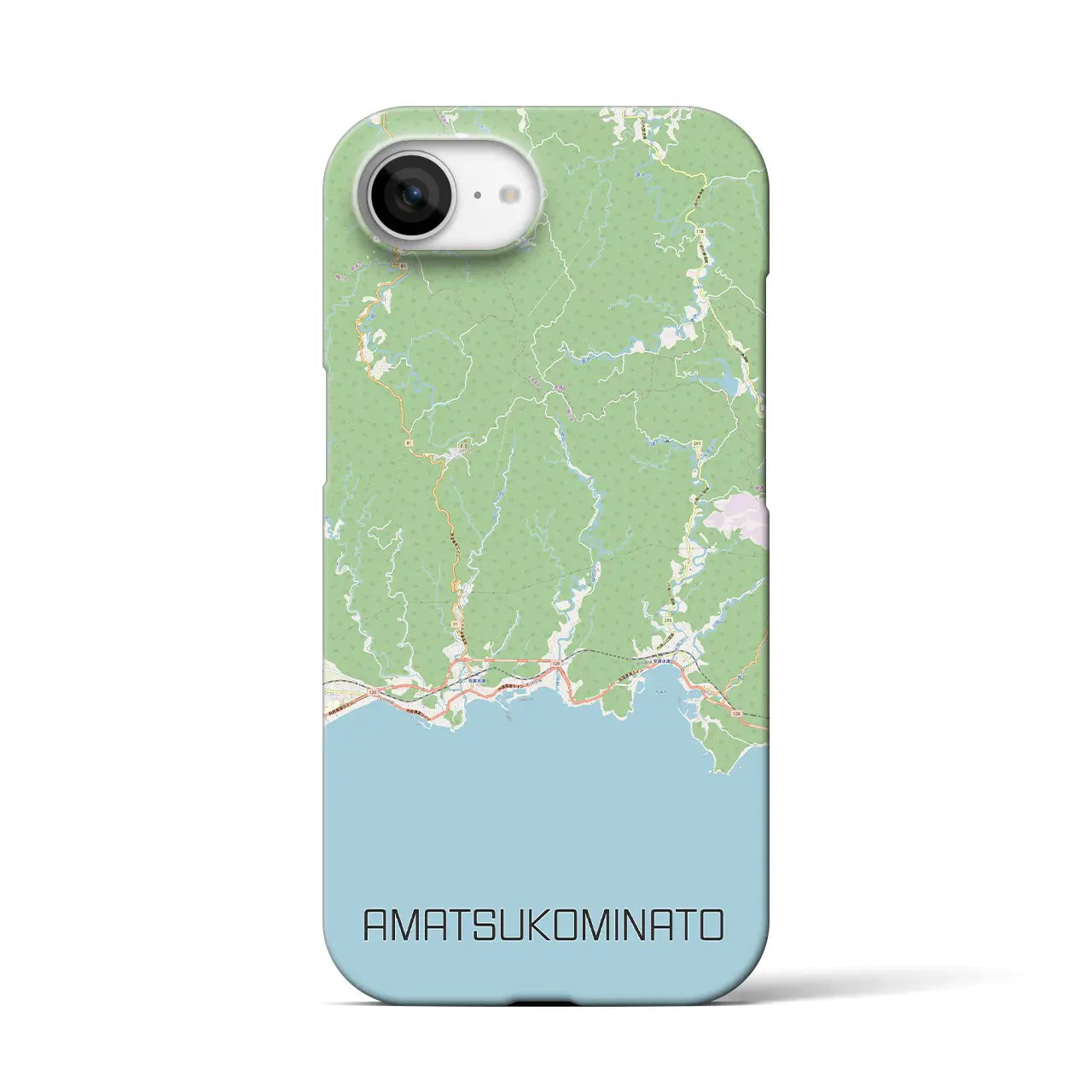 【天津小湊（千葉県）】地図柄iPhoneケース（バックカバータイプ）