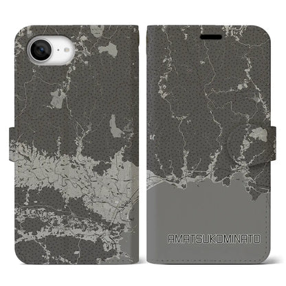 【天津小湊（千葉県）】地図柄iPhoneケース（手帳タイプ）