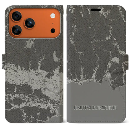 【天津小湊（千葉県）】地図柄iPhoneケース（手帳タイプ）