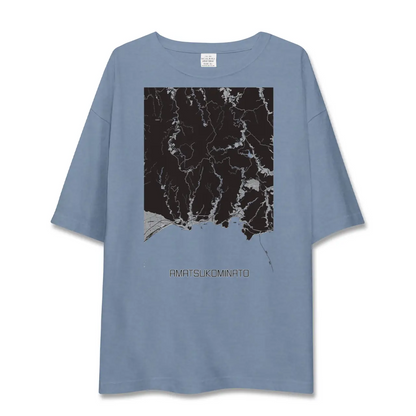 【天津小湊（千葉県）】地図柄ビッグシルエットTシャツ