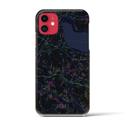 【阿見（茨城県）】地図柄iPhoneケース（バックカバータイプ）