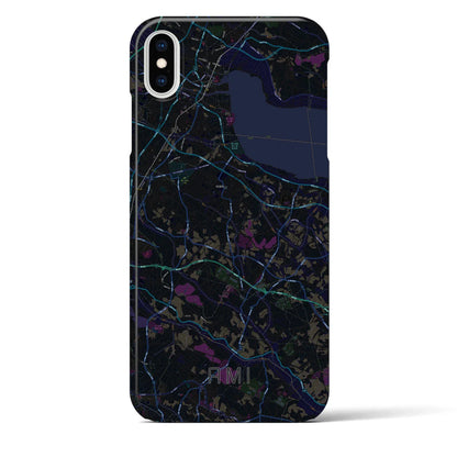 【阿見（茨城県）】地図柄iPhoneケース（バックカバータイプ）