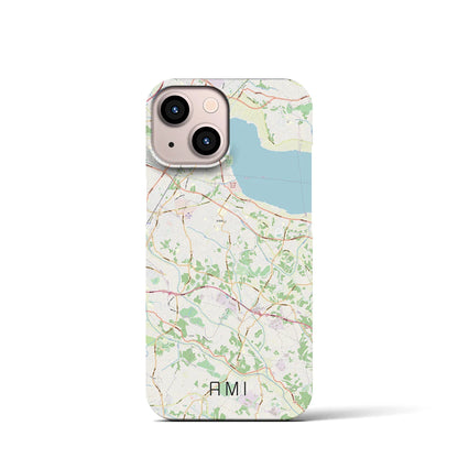 【阿見（茨城県）】地図柄iPhoneケース（バックカバータイプ）