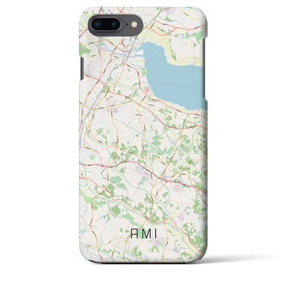 【阿見（茨城県）】地図柄iPhoneケース（バックカバータイプ）