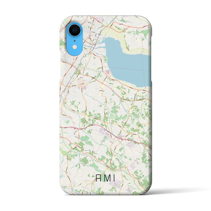 【阿見（茨城県）】地図柄iPhoneケース（バックカバータイプ）