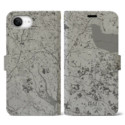 【阿見（茨城県）】地図柄iPhoneケース（手帳タイプ）