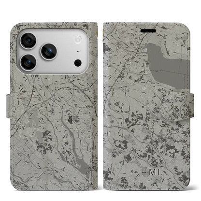 【阿見（茨城県）】地図柄iPhoneケース（手帳タイプ）