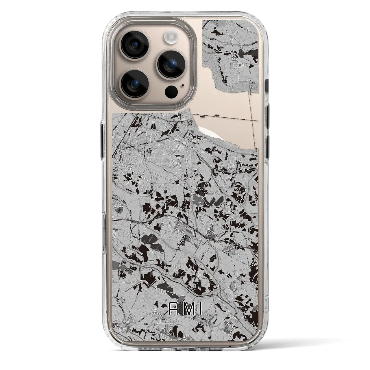 【阿見（茨城県）】地図柄iPhoneケース（MagSafeタイプ）