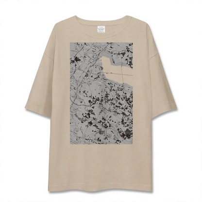 【阿見（茨城県）】地図柄ビッグシルエットTシャツ