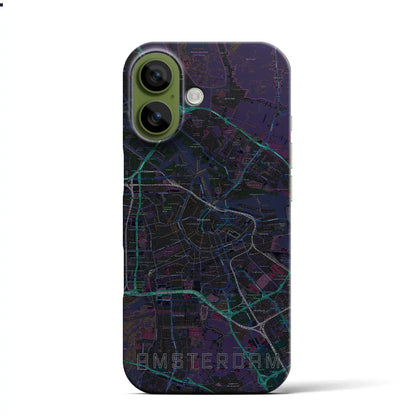 【アムステルダム（オランダ）】地図柄iPhoneケース（バックカバータイプ）