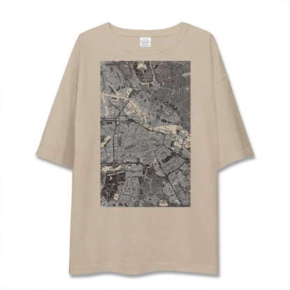 【アムステルダム（オランダ）】地図柄ビッグシルエットTシャツ
