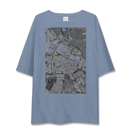 【アムステルダム（オランダ）】地図柄ビッグシルエットTシャツ