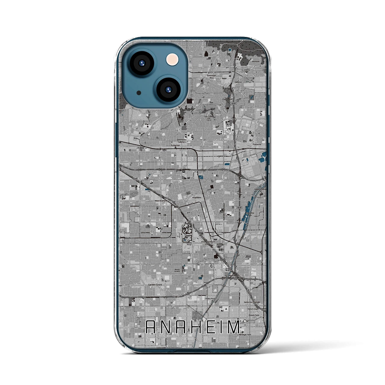 【アナハイム（アメリカ）】地図柄iPhoneケース（クリアタイプ）