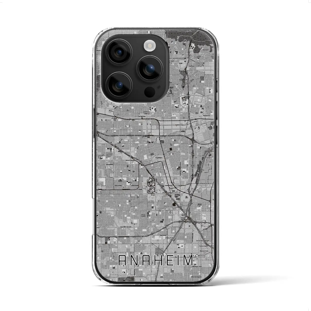 【アナハイム（アメリカ）】地図柄iPhoneケース（クリアタイプ）