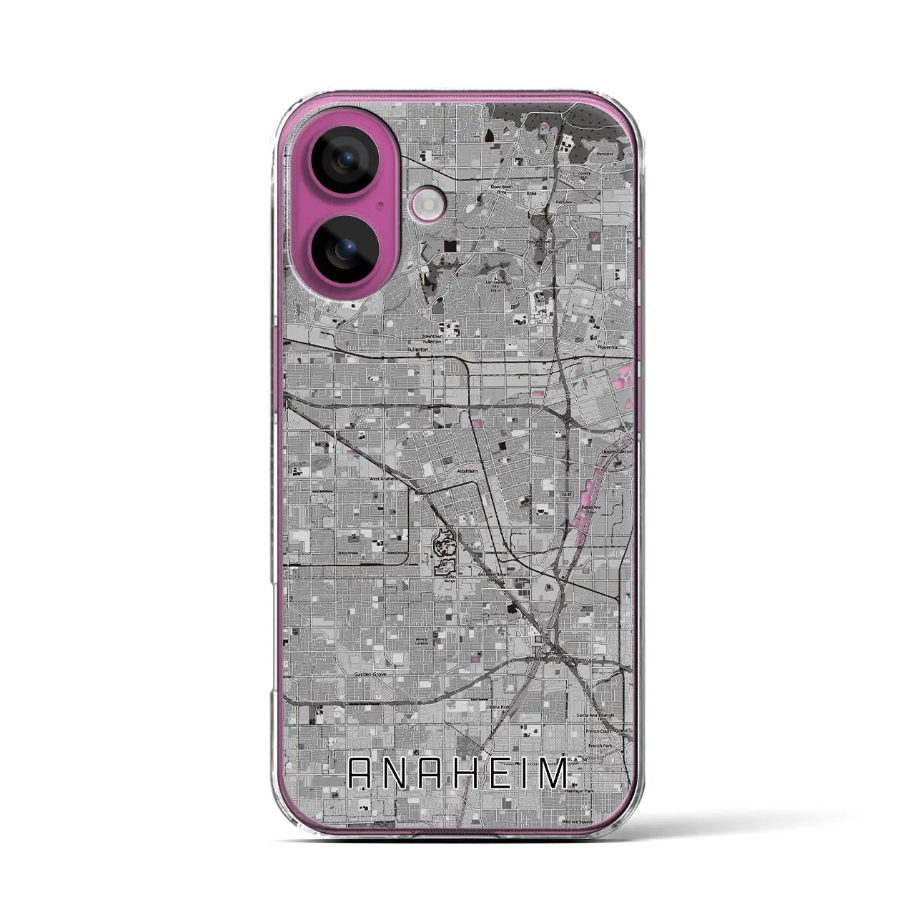 【アナハイム（アメリカ）】地図柄iPhoneケース（クリアタイプ）