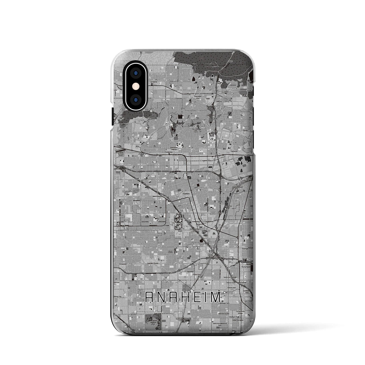 【アナハイム（アメリカ）】地図柄iPhoneケース（クリアタイプ）