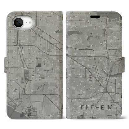 【アナハイム（アメリカ）】地図柄iPhoneケース（手帳タイプ）