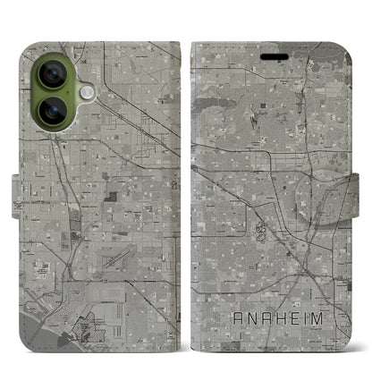 【アナハイム（アメリカ）】地図柄iPhoneケース（手帳タイプ）