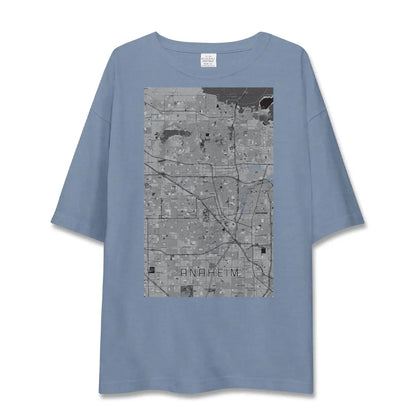 【アナハイム（アメリカ）】地図柄ビッグシルエットTシャツ