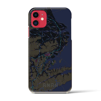 【阿南（徳島県）】地図柄iPhoneケース（バックカバータイプ）