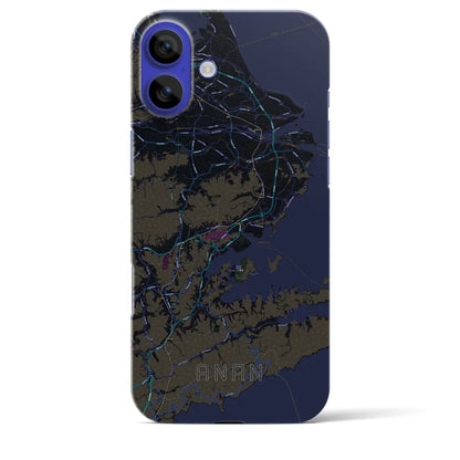 【阿南（徳島県）】地図柄iPhoneケース（バックカバータイプ）